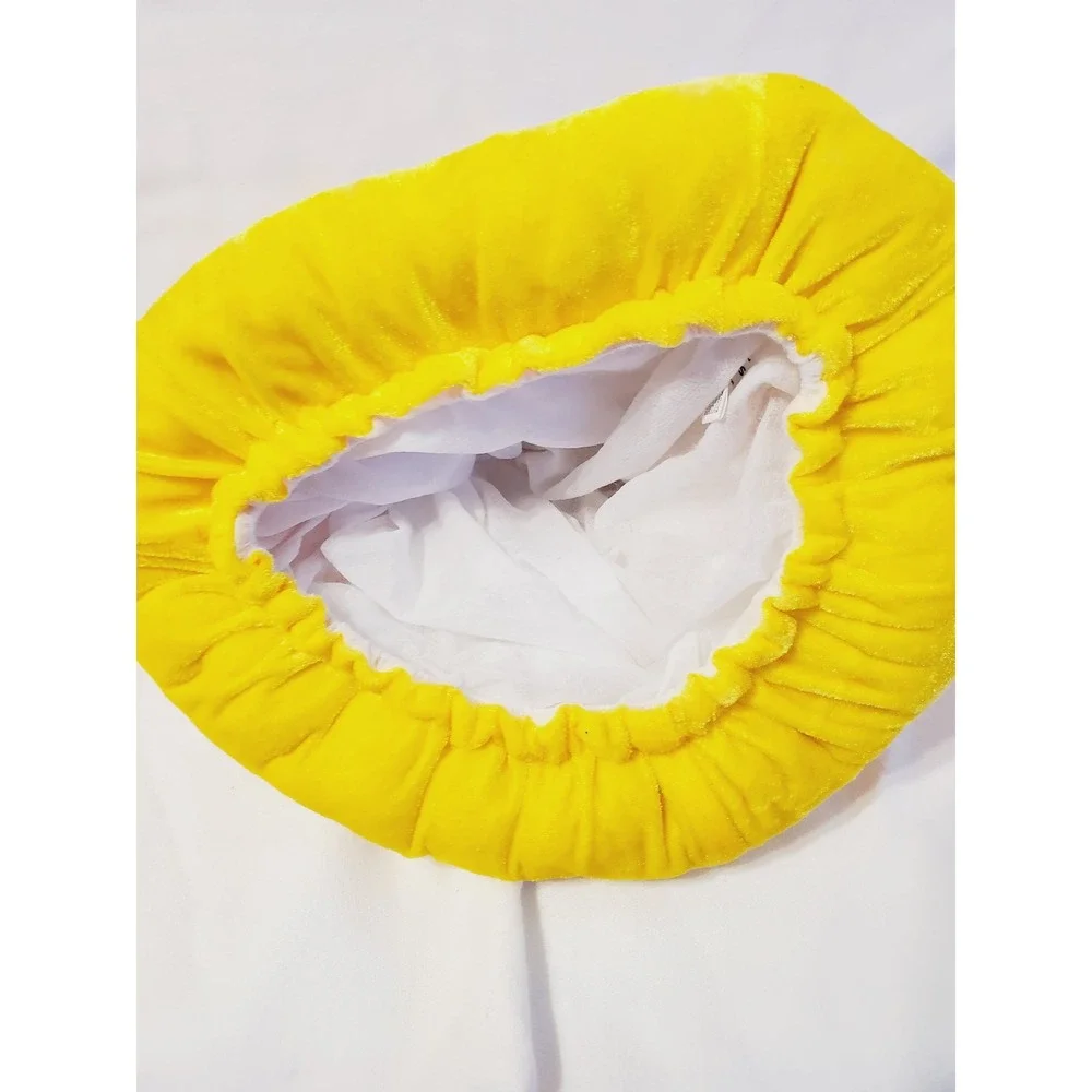 Six Flags Candy Corn Plush Hat Halloween Costume Accessory Orange Yellow White